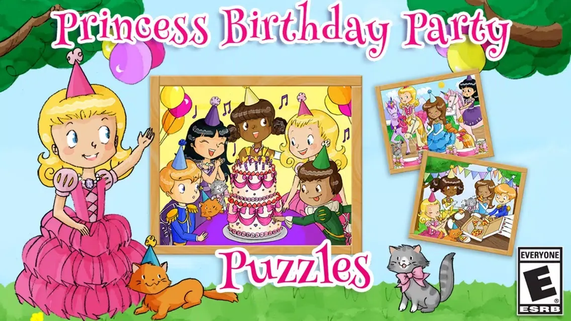 Princess Birthday Puzzles Gold سکرین شاٹس