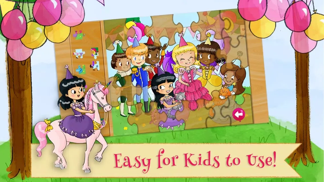 Princess Birthday Puzzles Gold سکرین شاٹس