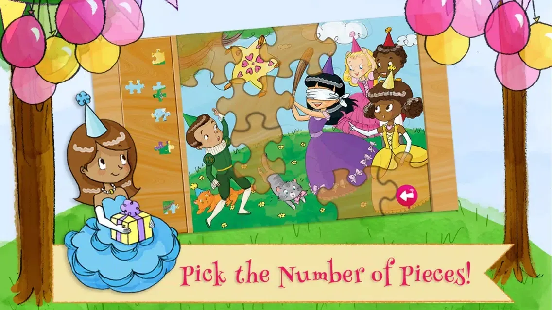 Princess Birthday Puzzles Gold سکرین شاٹس