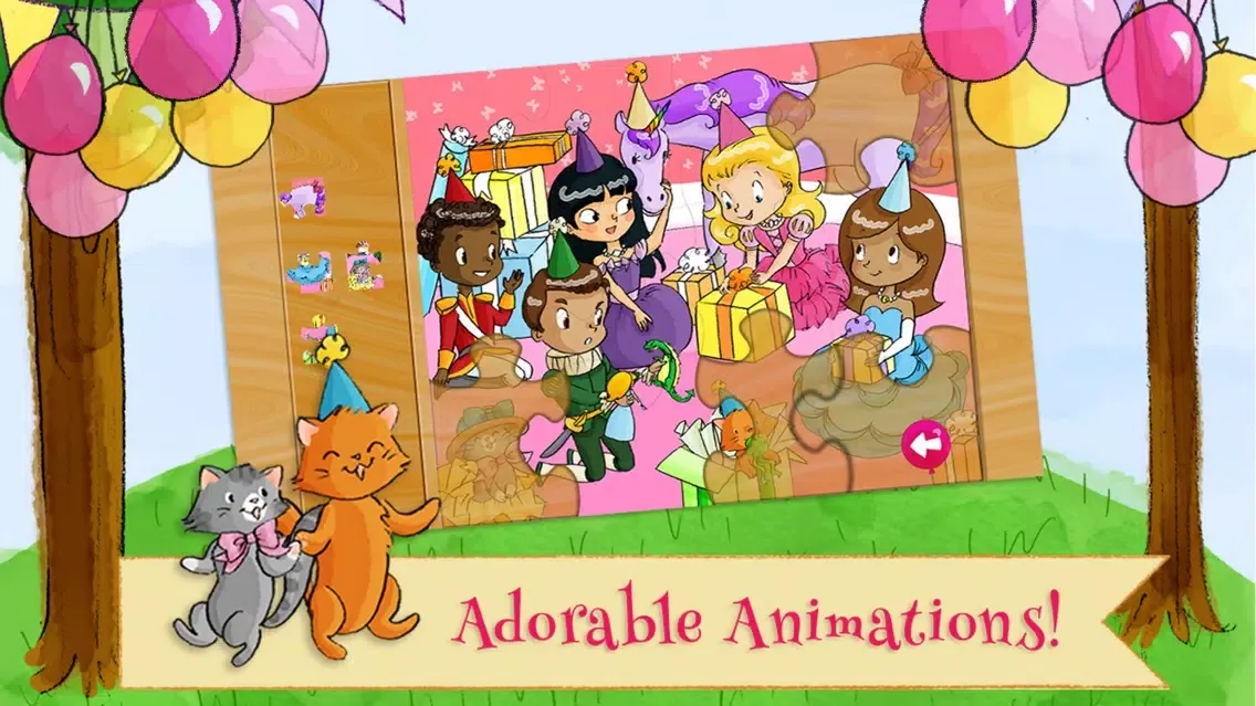 Princess Birthday Puzzles Gold سکرین شاٹس