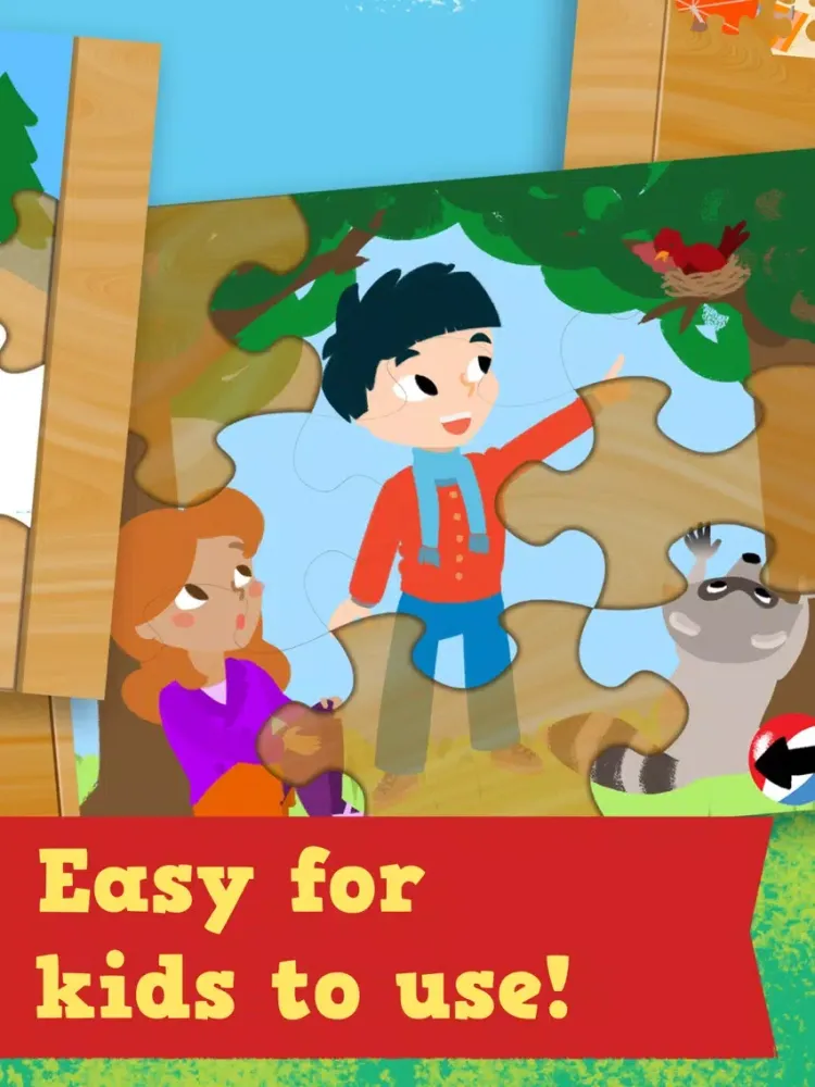Captures d'écran de Kids Season Puzzles: Animated Spring, Summer, Fall and Winter Wooden Jigsaw Puzzle Games for Toddler and Preschool Boys and Girls - Education Edition iPad 