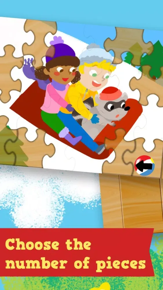 Captures d'écran de Kids Season Puzzles: Animated Spring, Summer, Fall and Winter Wooden Jigsaw Puzzle Games for Toddler and Preschool Boys and Girls - Education Edition