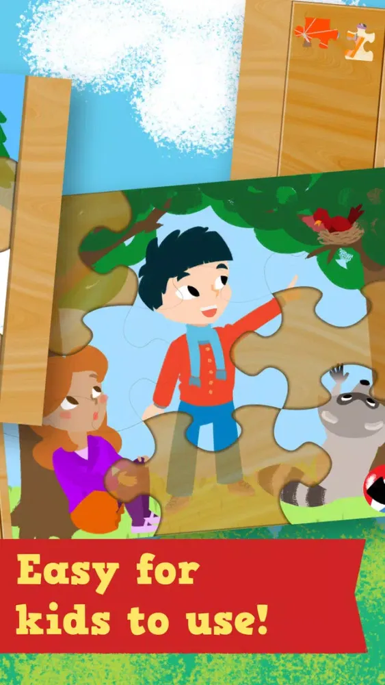 Captures d'écran de Kids Season Puzzles: Animated Spring, Summer, Fall and Winter Wooden Jigsaw Puzzle Games for Toddler and Preschool Boys and Girls - Education Edition