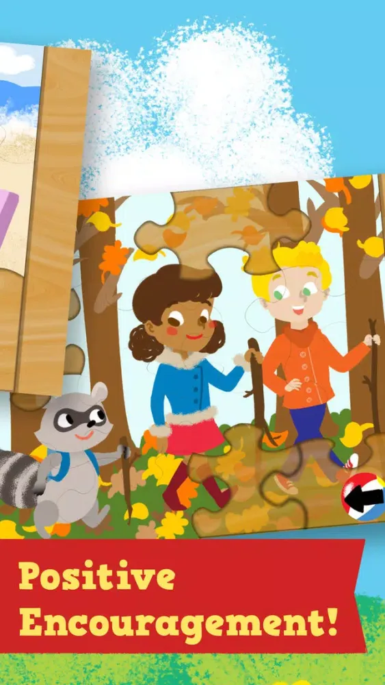 Captures d'écran de Kids Season Puzzles: Animated Spring, Summer, Fall and Winter Wooden Jigsaw Puzzle Games for Toddler and Preschool Boys and Girls - Education Edition