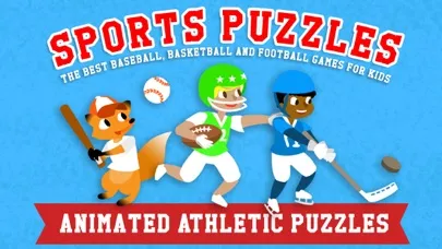 Sports Puzzles for Kids - The Best Baseball, Basketball, Soccer and Football Games with Boys, Girls and Animals! Screenshots