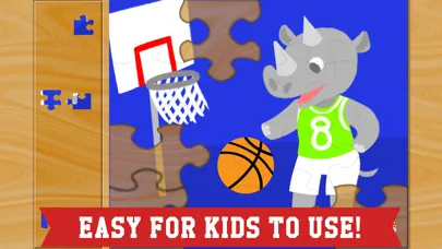 Sports Puzzles for Kids - The Best Baseball, Basketball, Soccer and Football Games with Boys, Girls and Animals! Screenshots