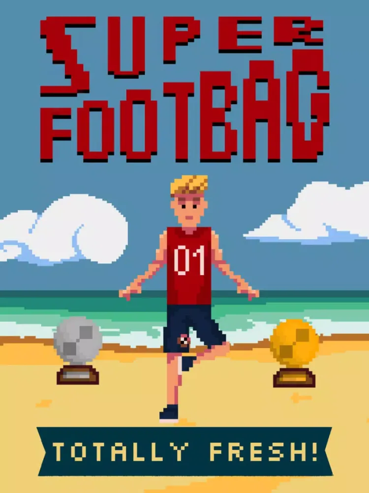 Super Footbag - World Champion 8 Bit Hacky Ball Juggling Sports Game iPad 應用截圖