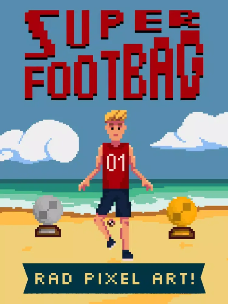 Super Footbag - World Champion 8 Bit Hacky Ball Juggling Sports Game iPad 應用截圖