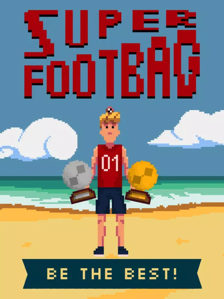Super Footbag - World Champion 8 Bit Hacky Ball Juggling Sports Game iPad 應用截圖