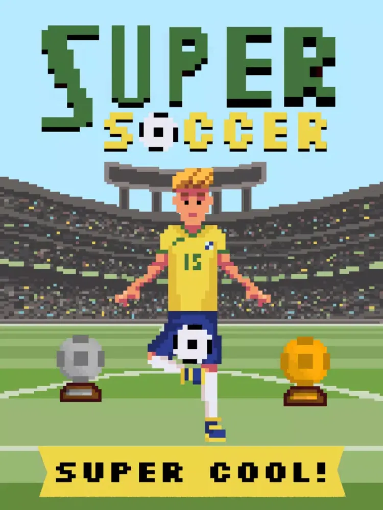 Ảnh chụp màn hình của Super Soccer Gold - World Champion 8 Bit Soccer iPad 