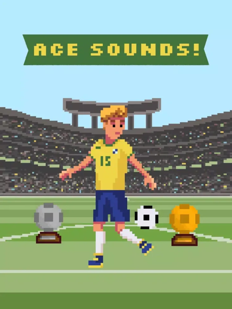 Ảnh chụp màn hình của Super Soccer Gold - World Champion 8 Bit Soccer iPad 