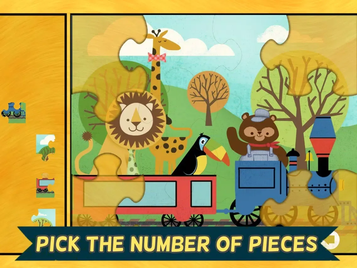Capturas de pantalla de Train Games for Kids: Zoo Railroad Car Puzzles All iPad 
