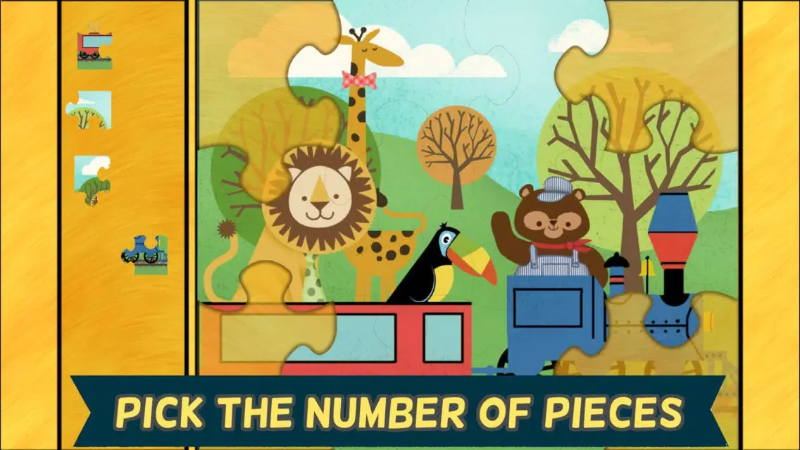 Capturas de pantalla de Train Games for Kids: Zoo Railroad Car Puzzles All