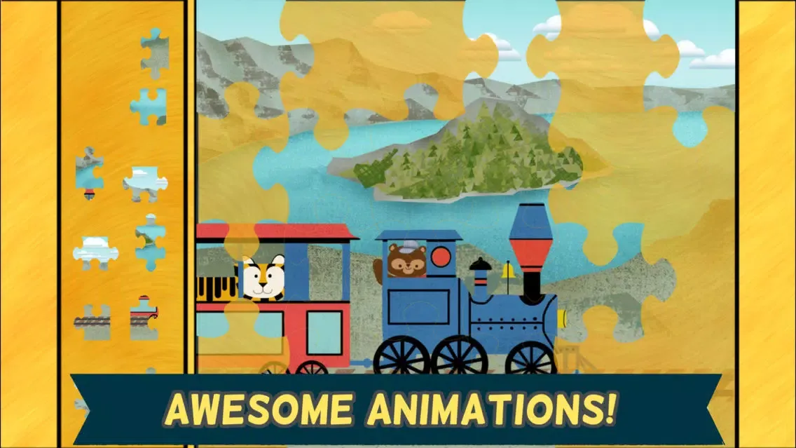 Capturas de pantalla de Train Games for Kids: Zoo Railroad Car Puzzles All