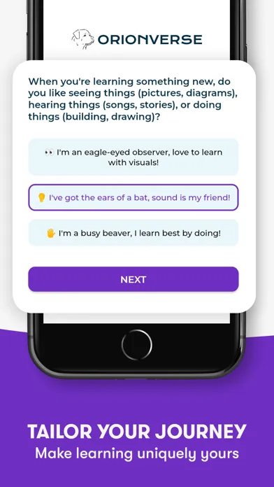 OrionVerse AI-Powered Learning Screenshots