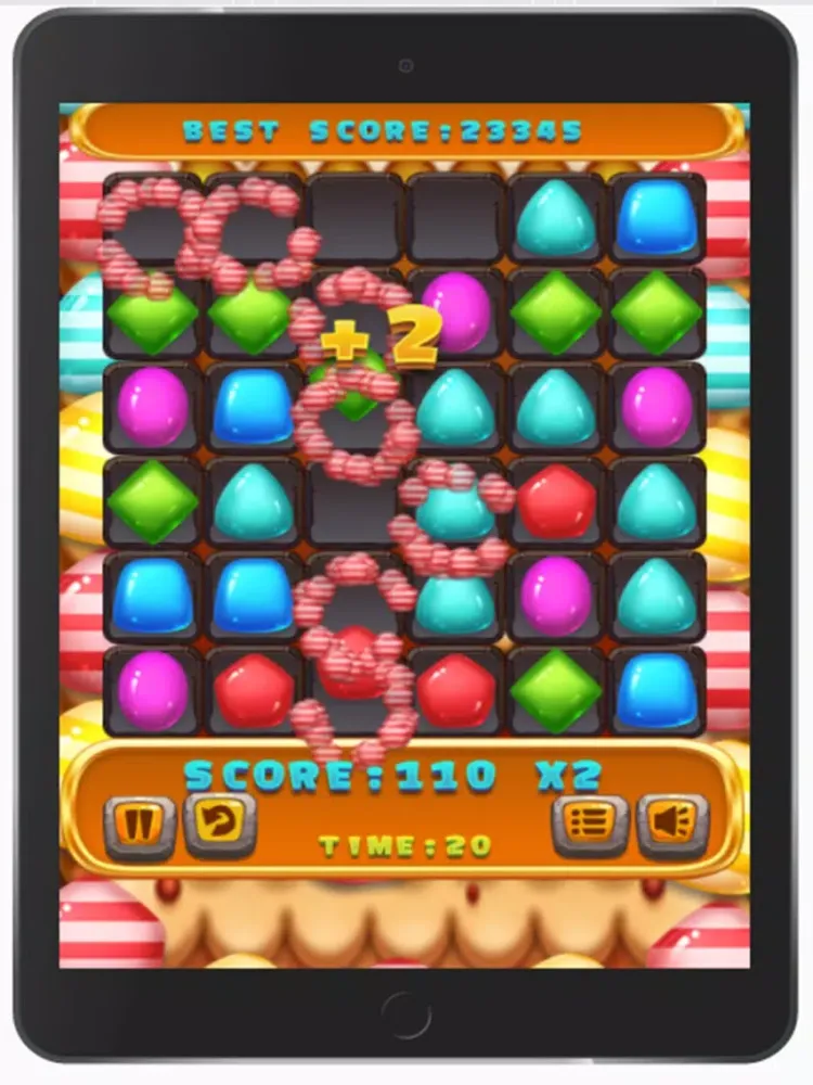 تصاویر candy love match 3 iPad 