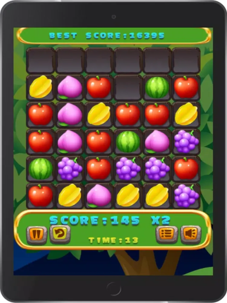 Fruits Blaster Match 3 iPad  Screenshots