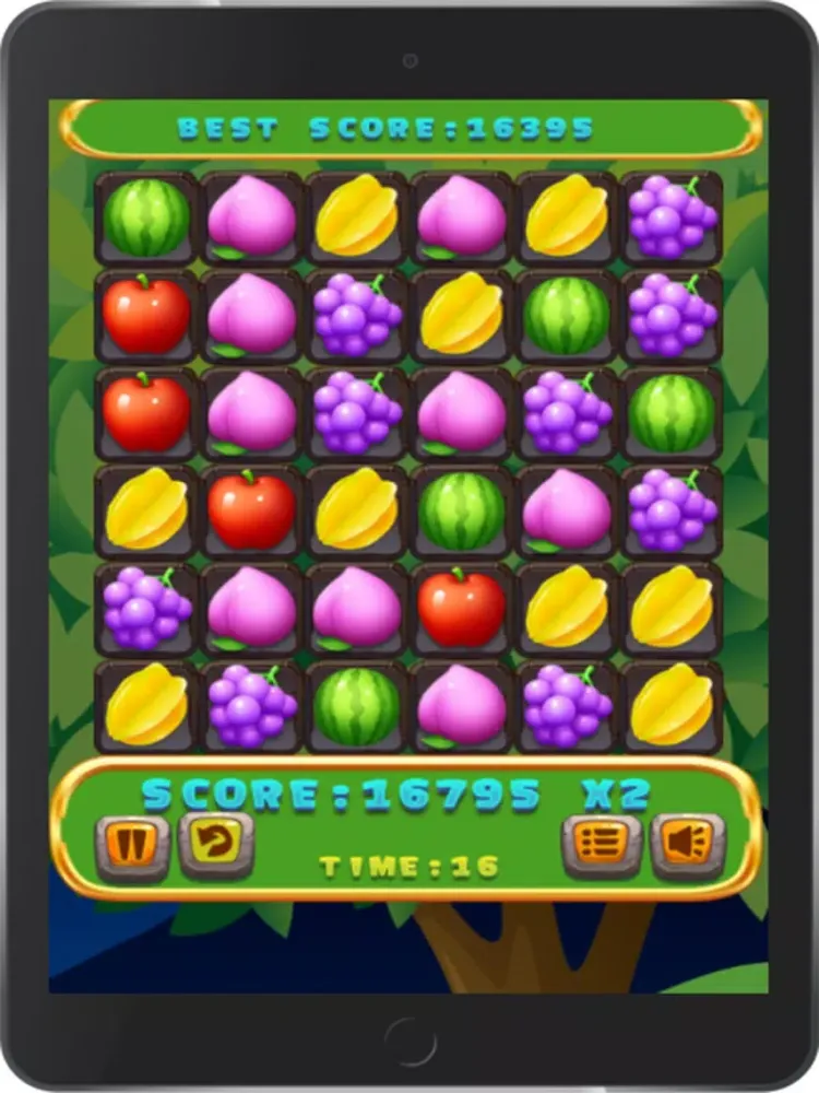 Fruits Blaster Match 3 iPad  Screenshots