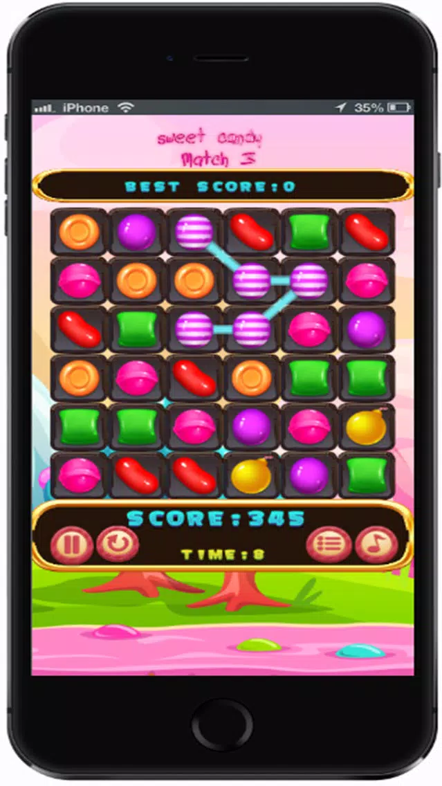 Sweet Candy Friend Match3 スクリーンショット