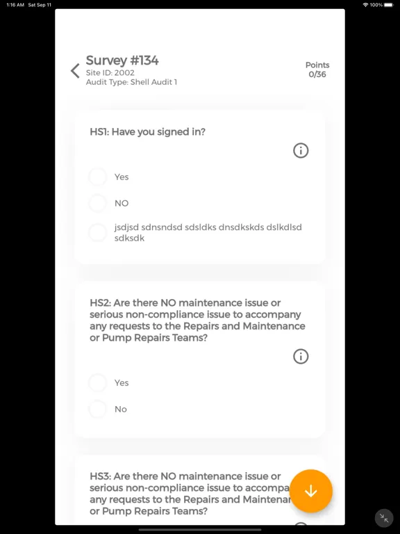 Скриншоты Audit Smart iPad 