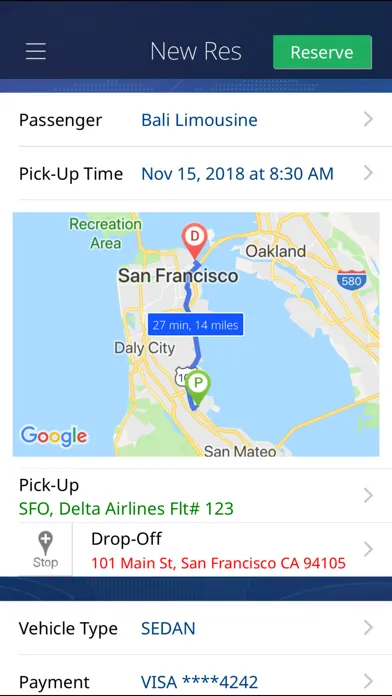 Bali Limousines, Inc. Screenshots