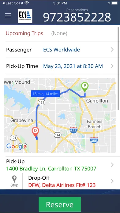 ECS Transportation Group Screenshots