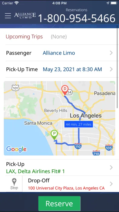 Alliance Limo Mobile Screenshots