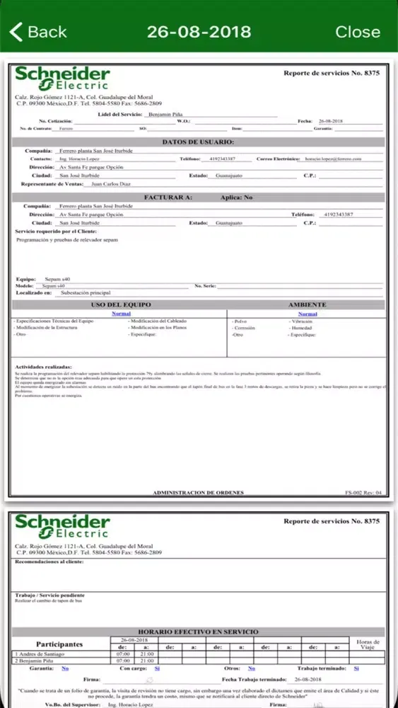 Soporte On-Line Schneider應用截圖