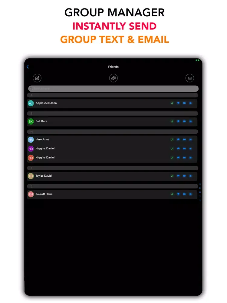 تصاویر My Contacts - Backup & Restore iPad 