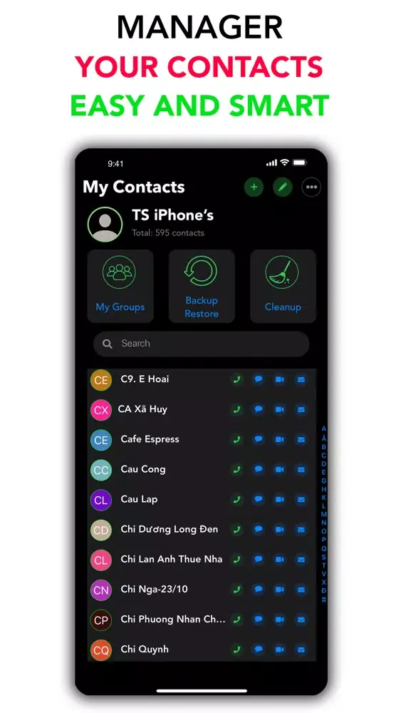 تصاویر My Contacts - Backup & Restore