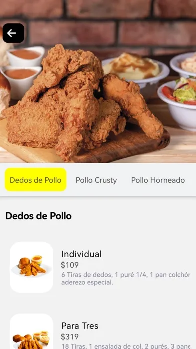 Tangkapan layar Puro Pollo App