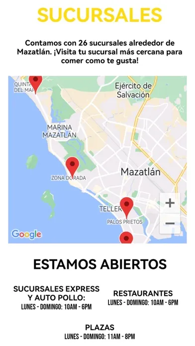 Tangkapan layar Puro Pollo App