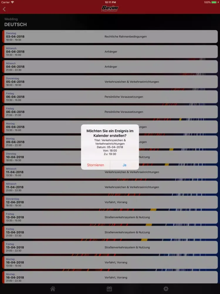 ภาพหน้าจอของ Fahrschule Sevim iPad 