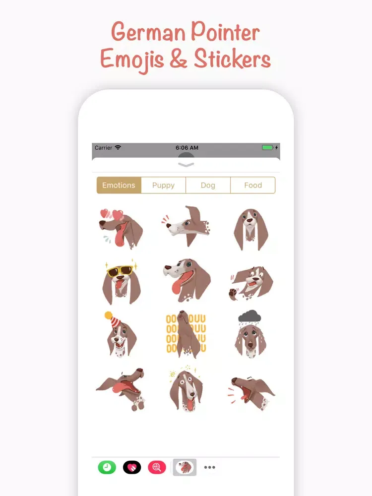 Doggimoji - German Pointer iPad  Screenshots