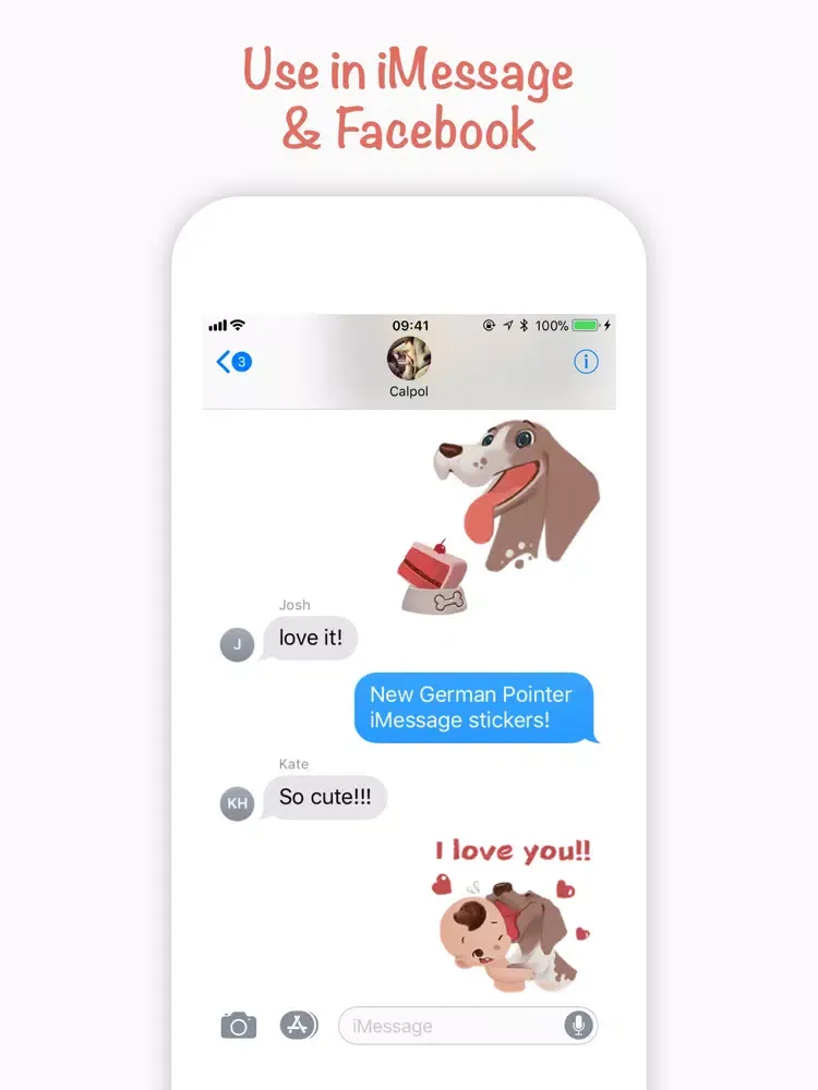 Doggimoji - German Pointer iPad  Screenshots