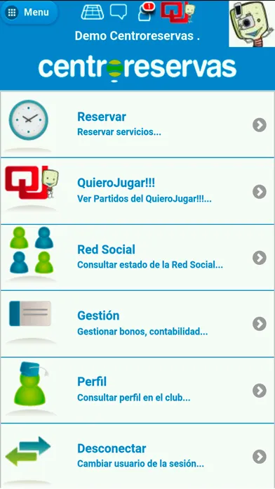 Centro Reservas Screenshots