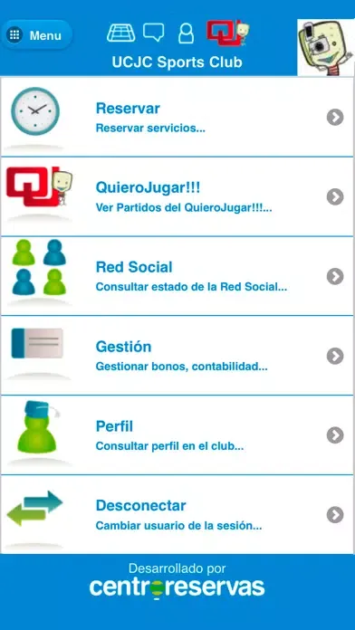 Capturas de pantalla de Reservas UCJC Sports Club