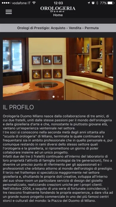 Captures d'écran de Orologeria Duomo Milano