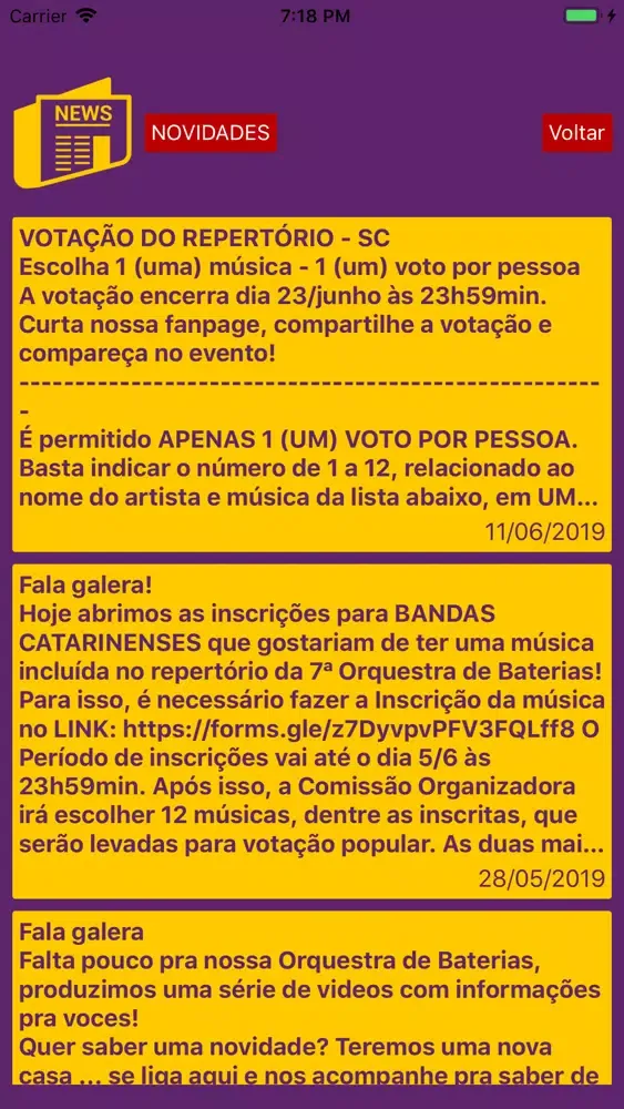 Orquestra de Baterias 스크린샷