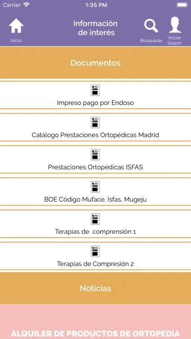 Capturas de tela do Ortopedia 41