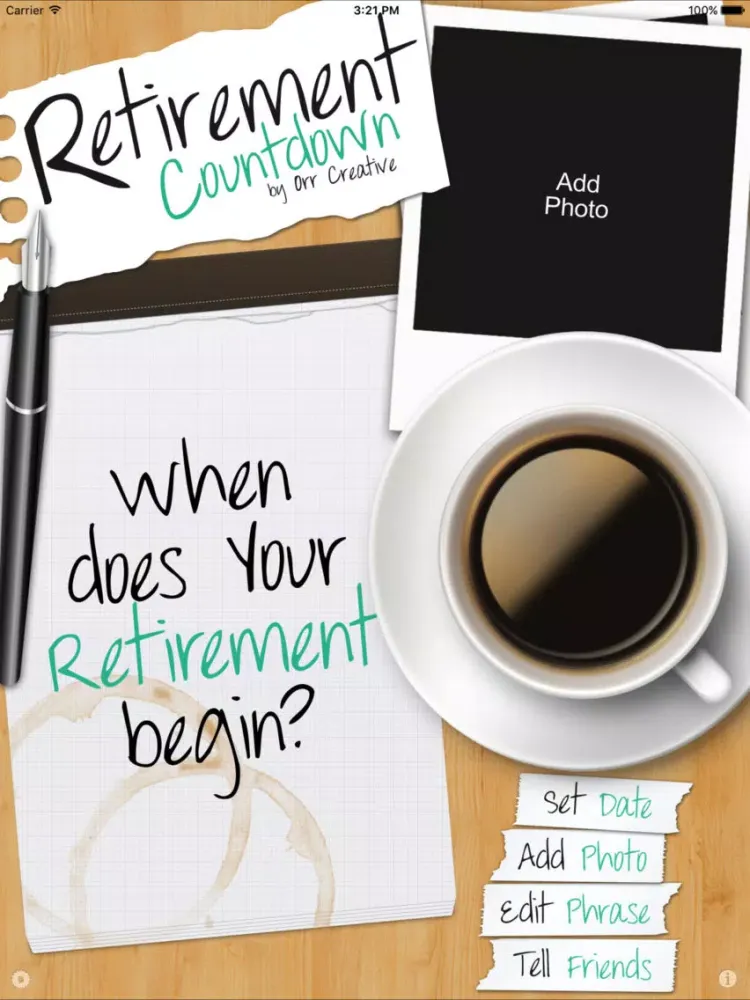 My Retirement Countdown iPad  سکرین شاٹس