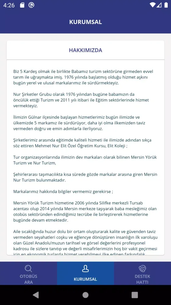 Mersin Nur Turizm سکرین شاٹس