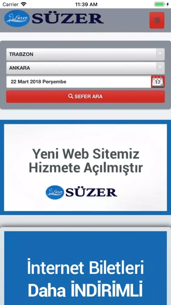 ภาพหน้าจอของ Süzer Seyahat