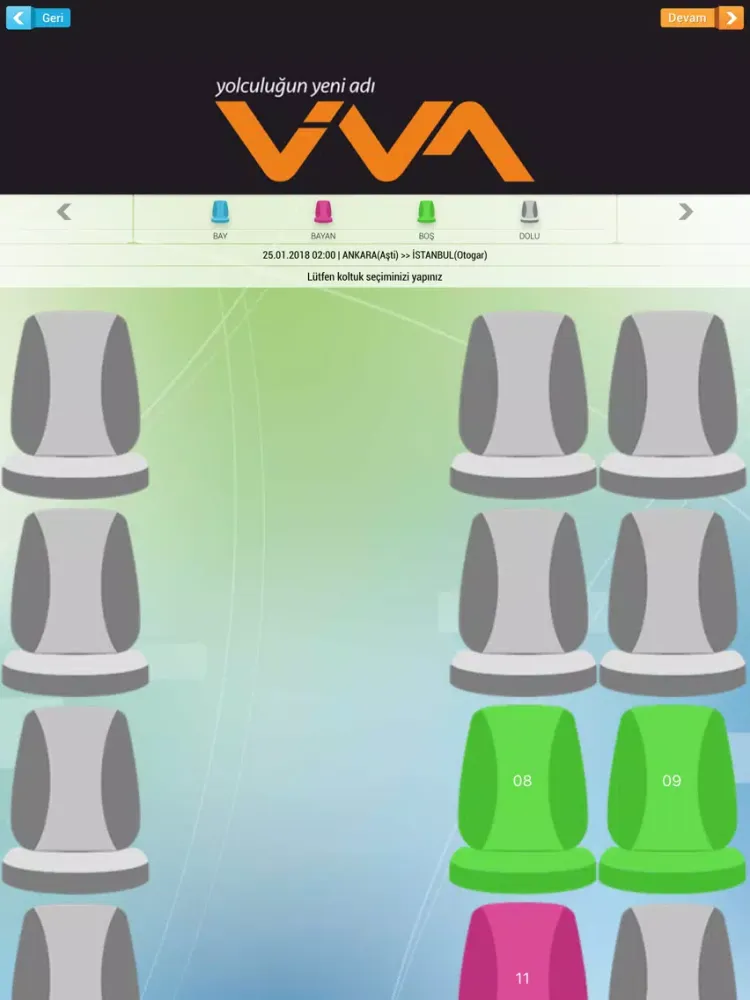 Ảnh chụp màn hình của Vivalines Turizm iPad 