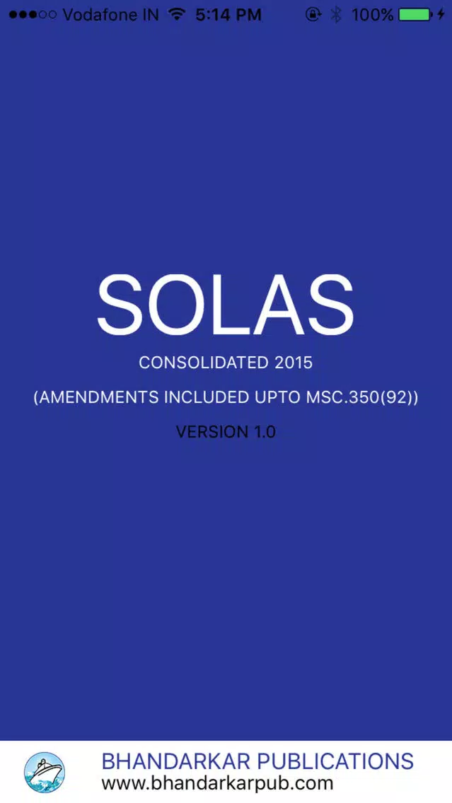 SOLAS Consolidated 2016 Screenshots