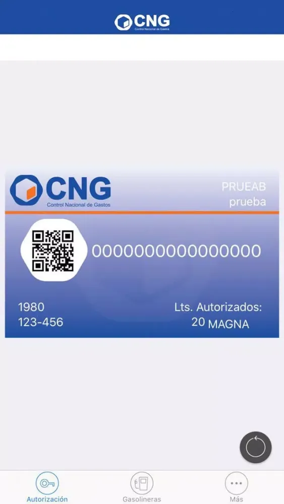 Captures d'écran de CNG