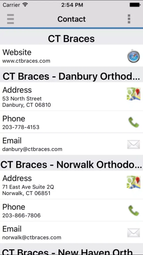 Tangkapan layar CT Braces