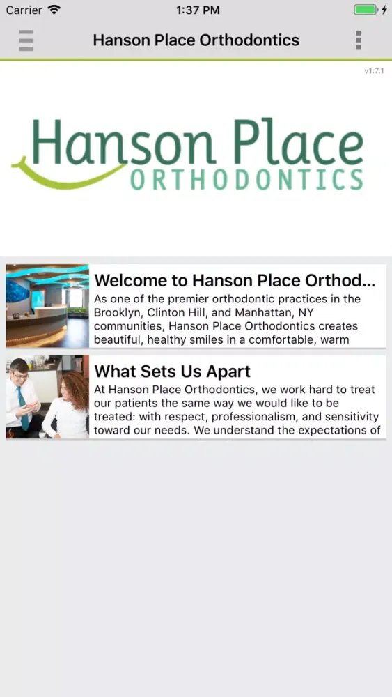 Ảnh chụp màn hình của Hanson Place Orthodontics