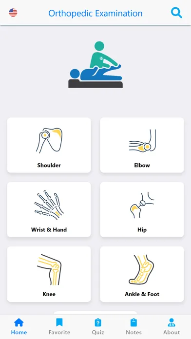 Zrzuty ekranu Orthopedic Examination