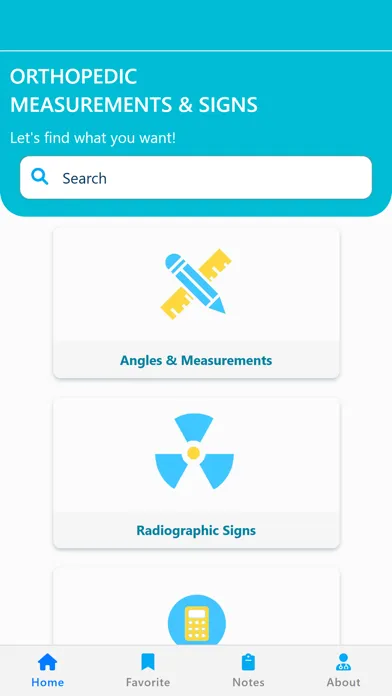 Orthopedic Signs & Angles Ekran Görüntüleri